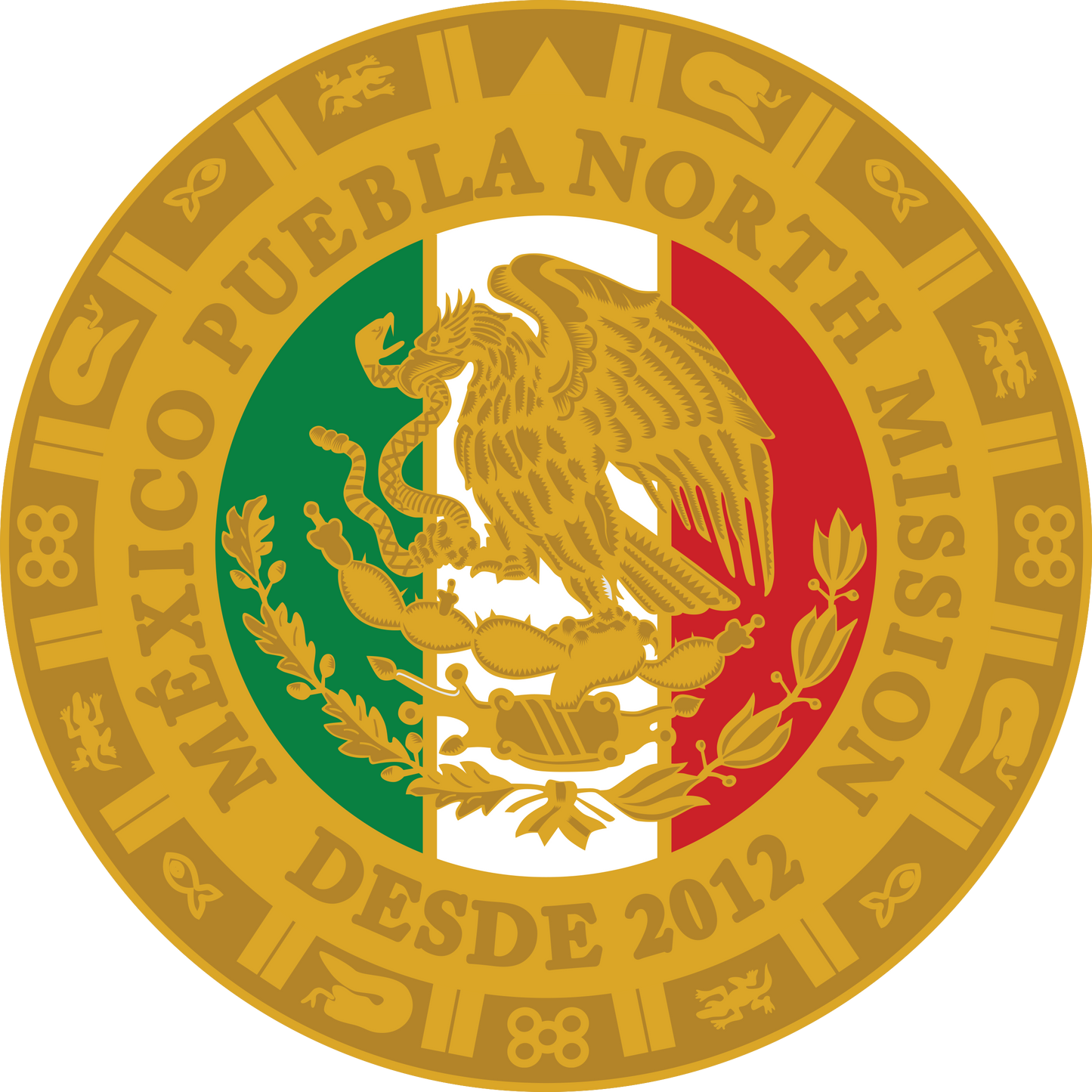 méxico puebla north mission decal