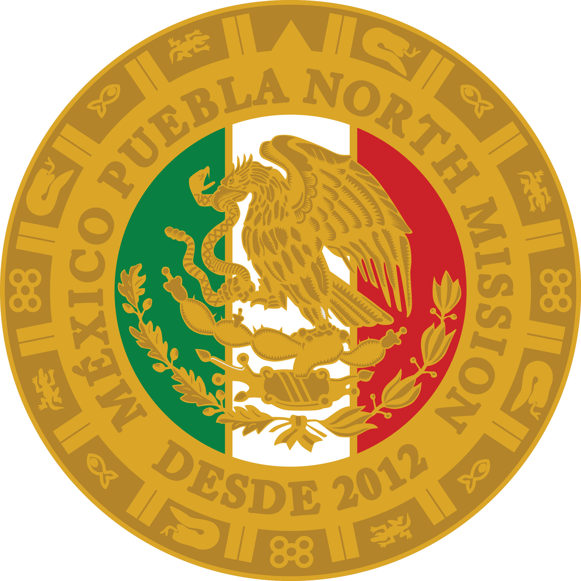 méxico puebla north mission decal
