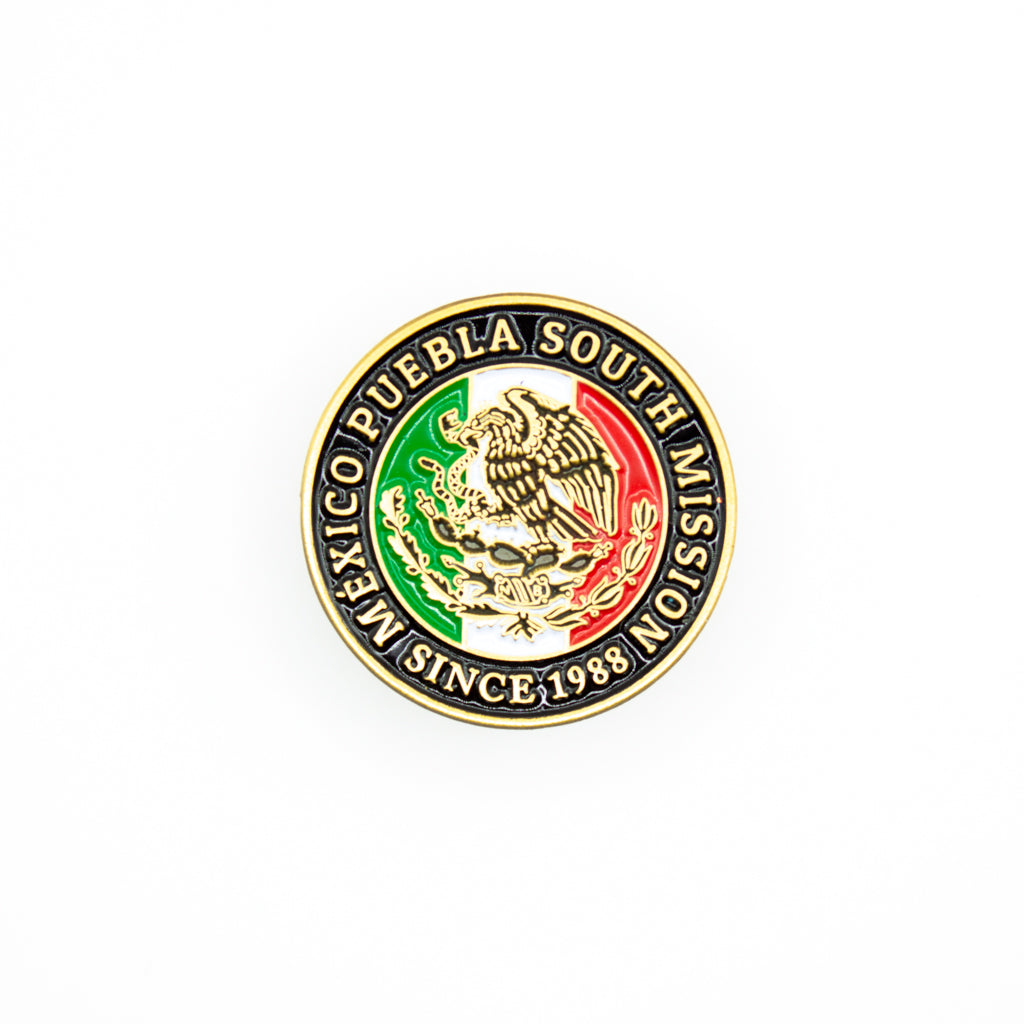 méxico puebla south mission pin