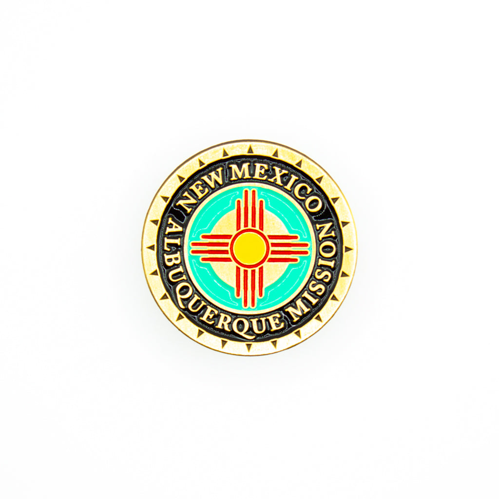 new mexico albuquerque mission pin