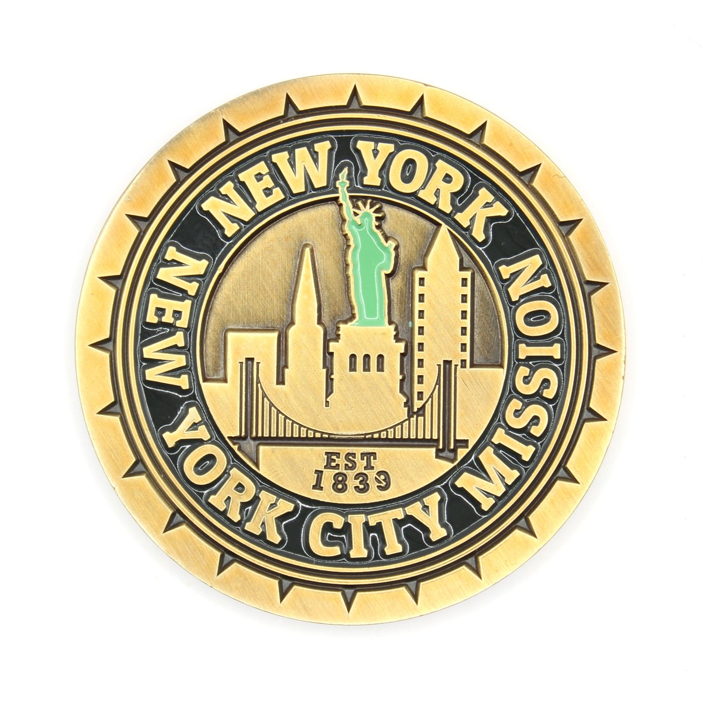 new york new york city mission coin
