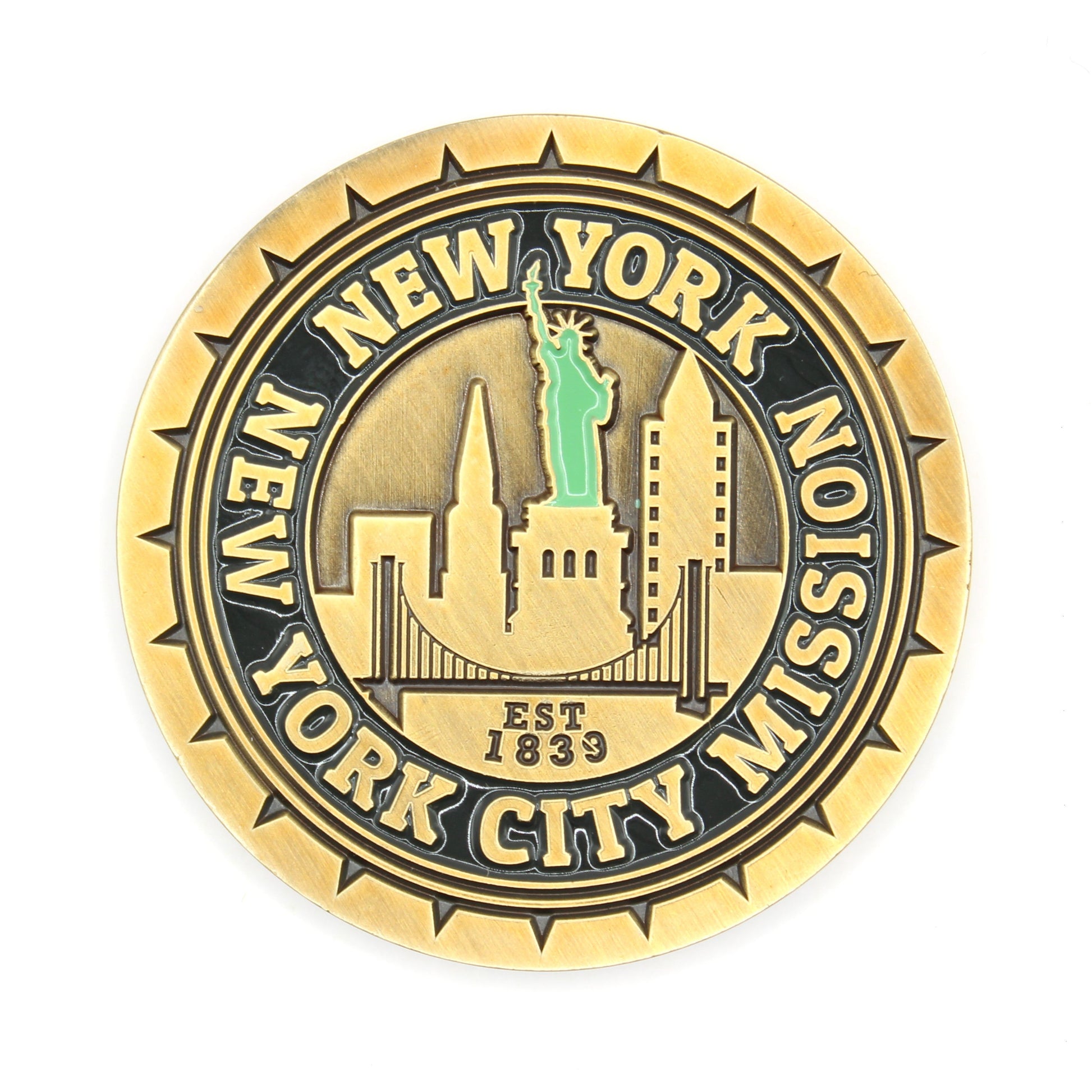 new york new york city mission coin