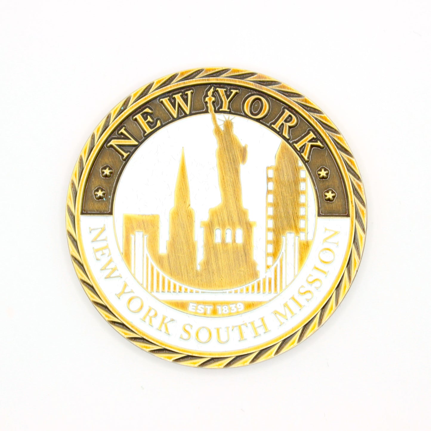 new york new york south mission coin