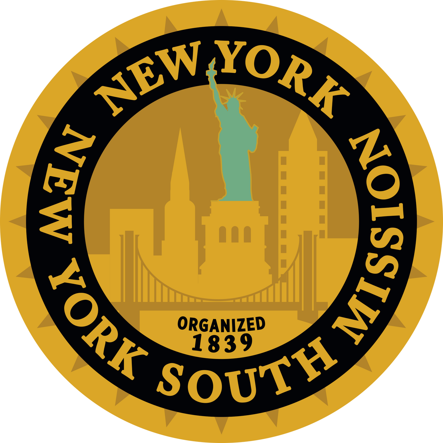 new york new york south mission decal