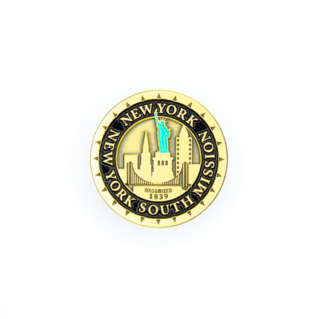 new york new york south mission pin