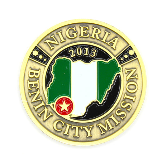 nigeria benin city mission coin