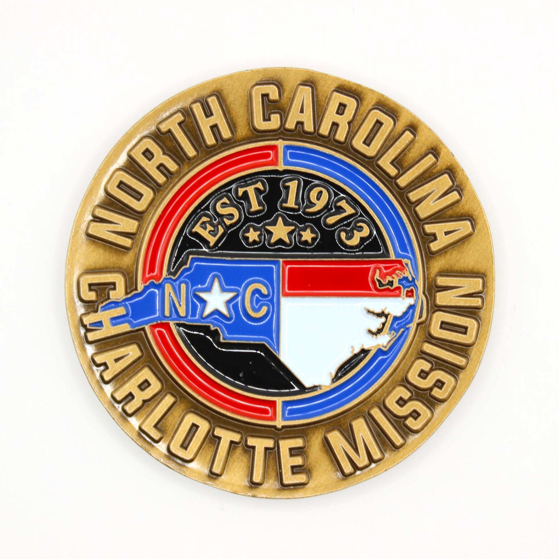 north carolina charlotte mission coin