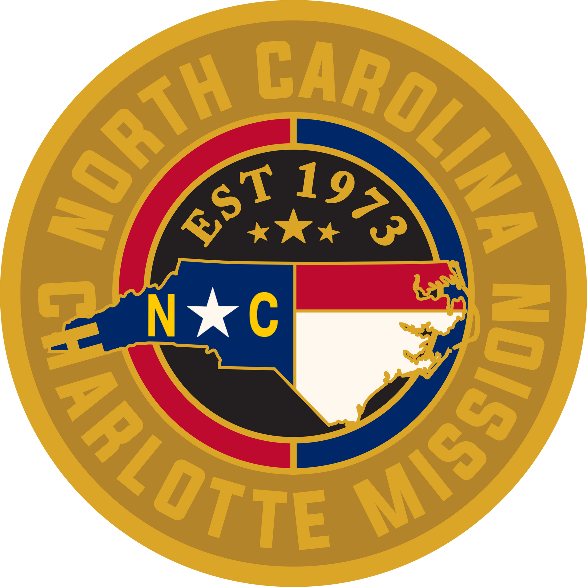 north carolina charlotte mission decal