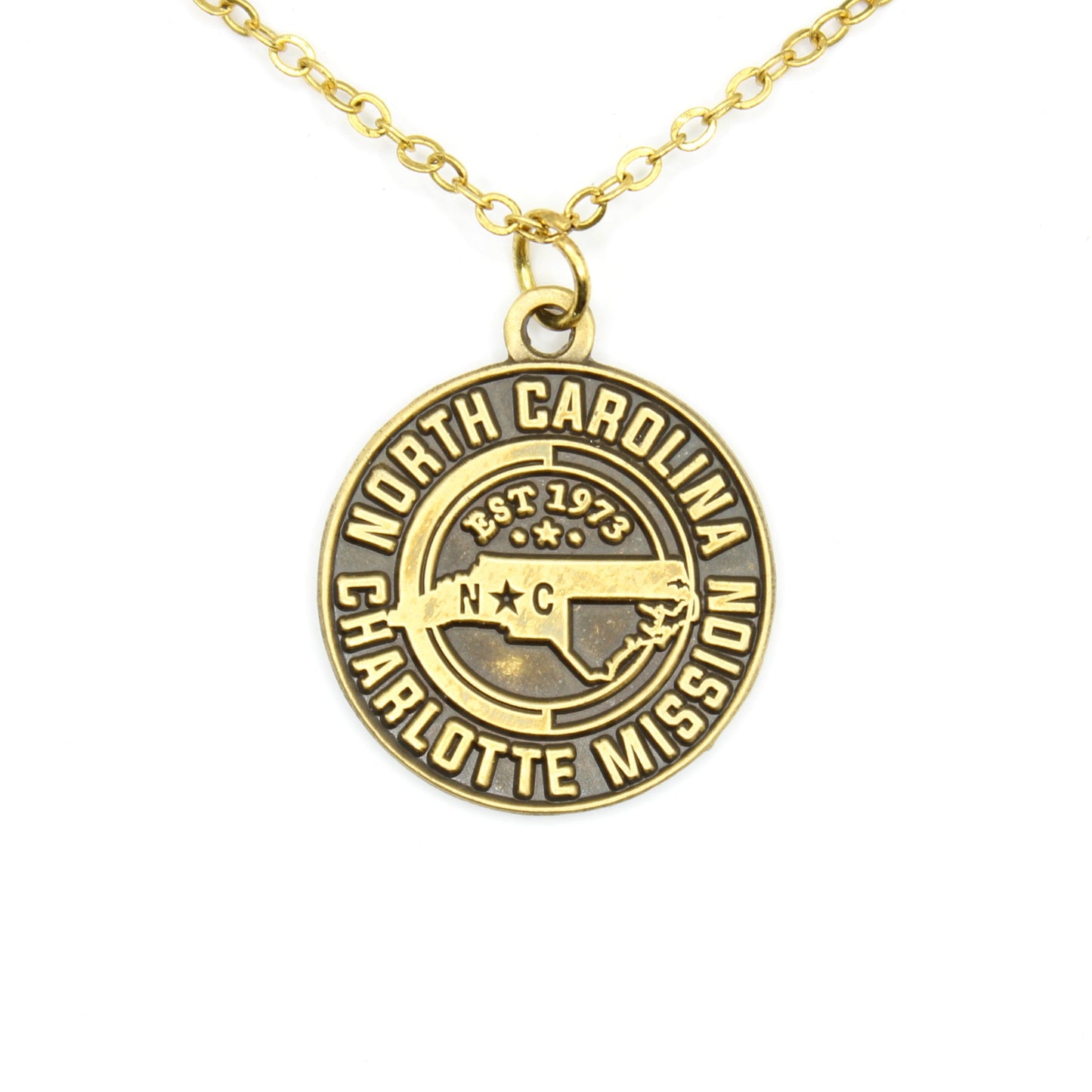 north carolina charlotte mission necklace