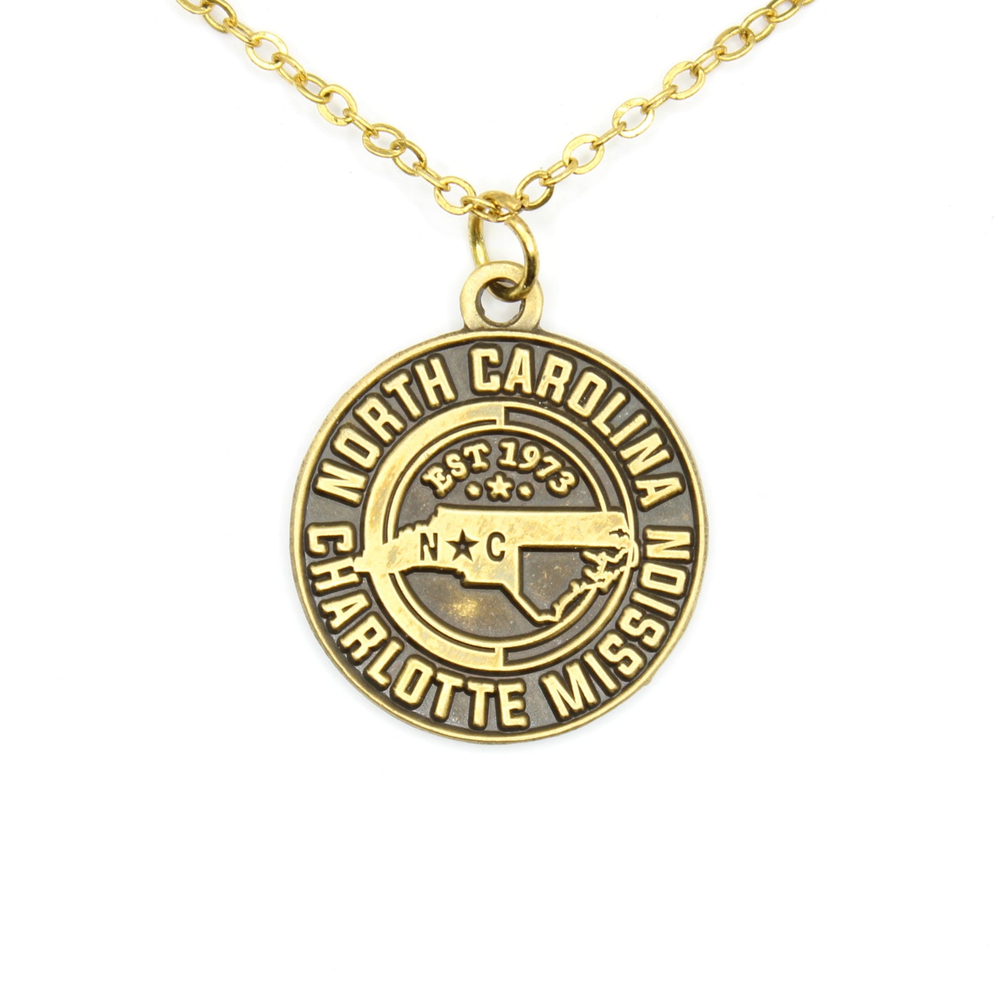 north carolina charlotte mission necklace