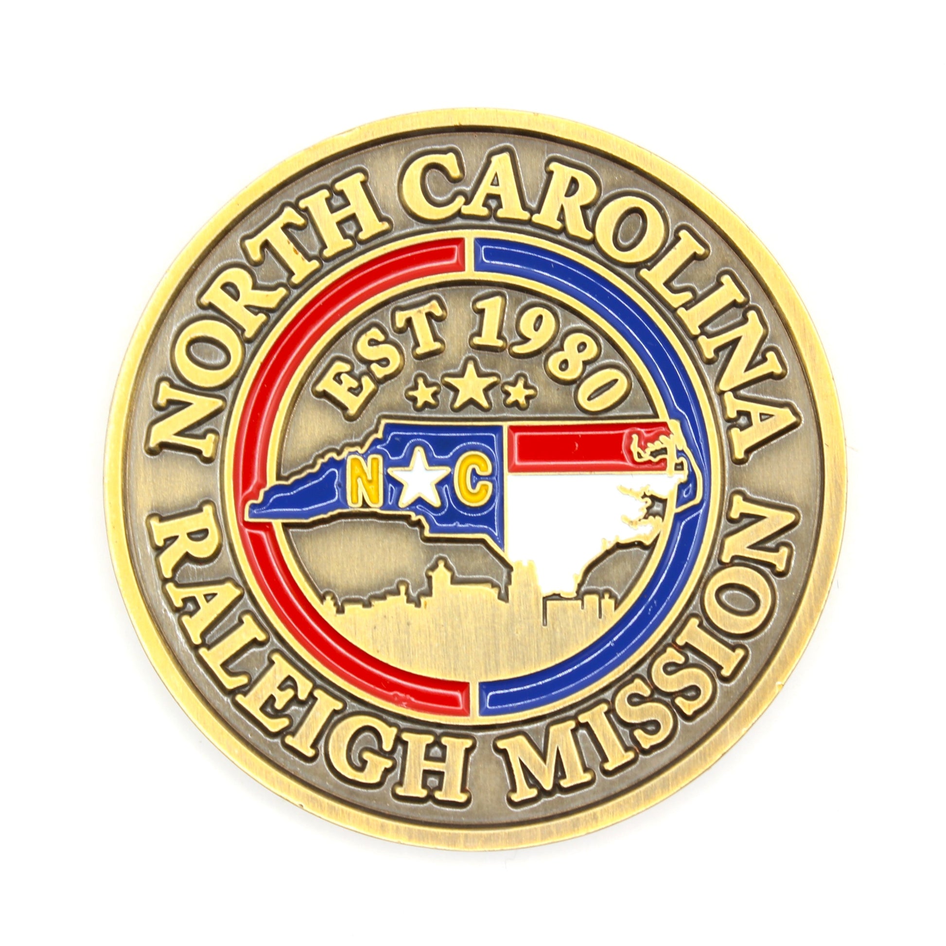 north carolina raleigh mission coin