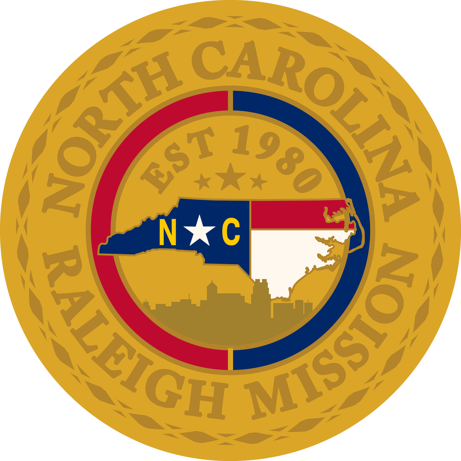 north carolina raleigh mission decal