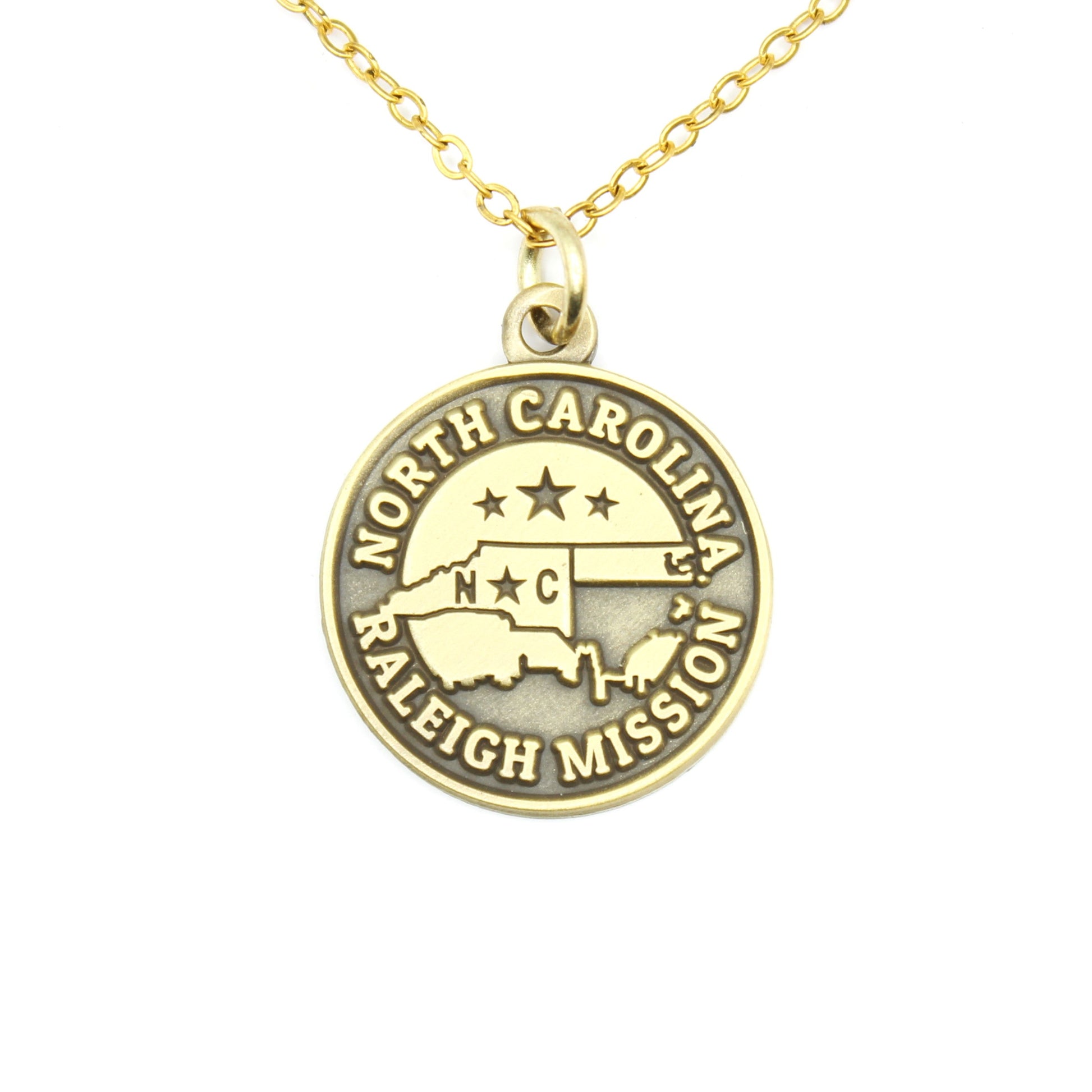 north carolina raleigh mission necklace