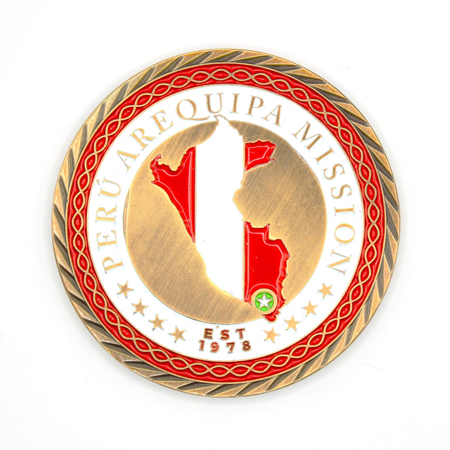 perú arequipa mission coin