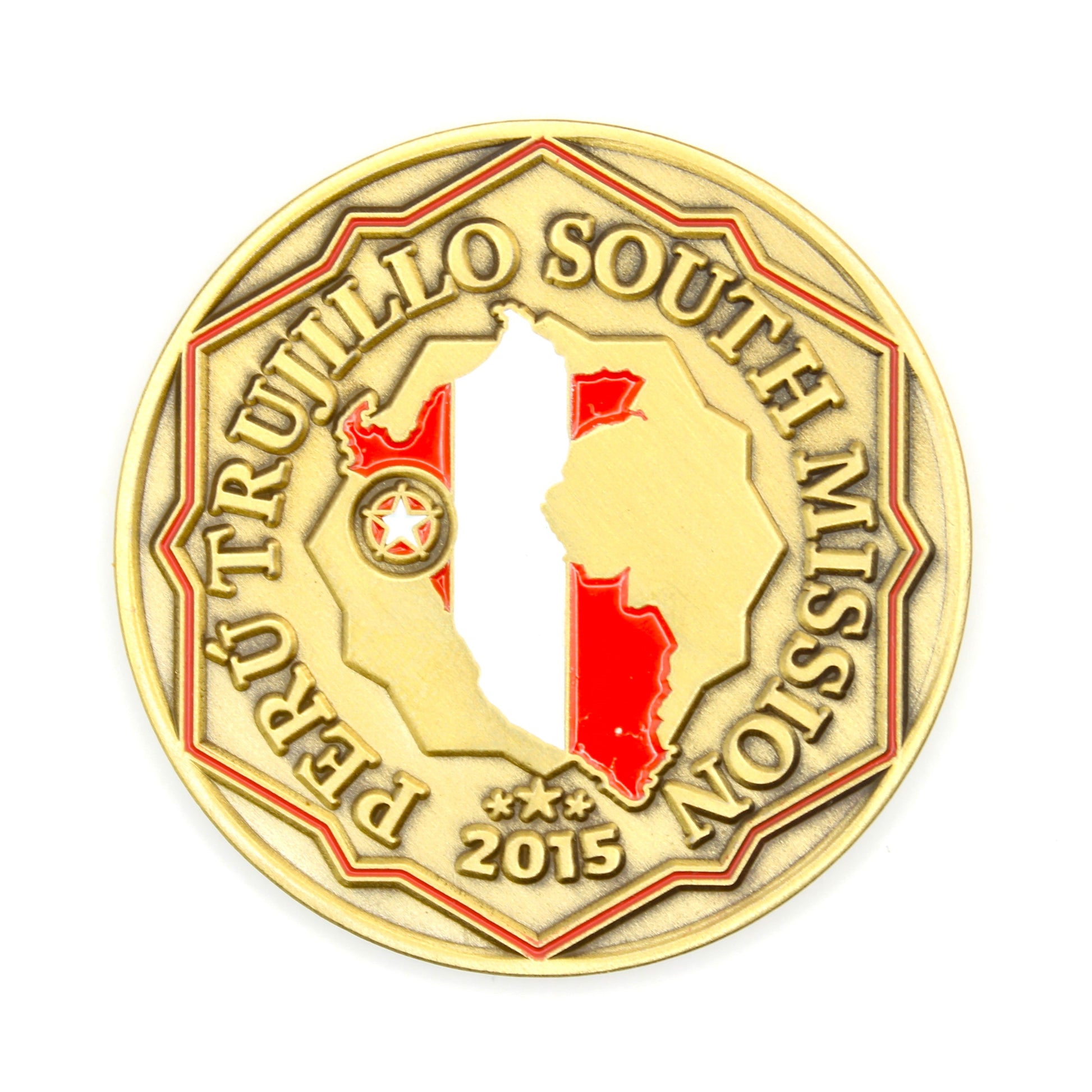 perú trujillo south mission coin
