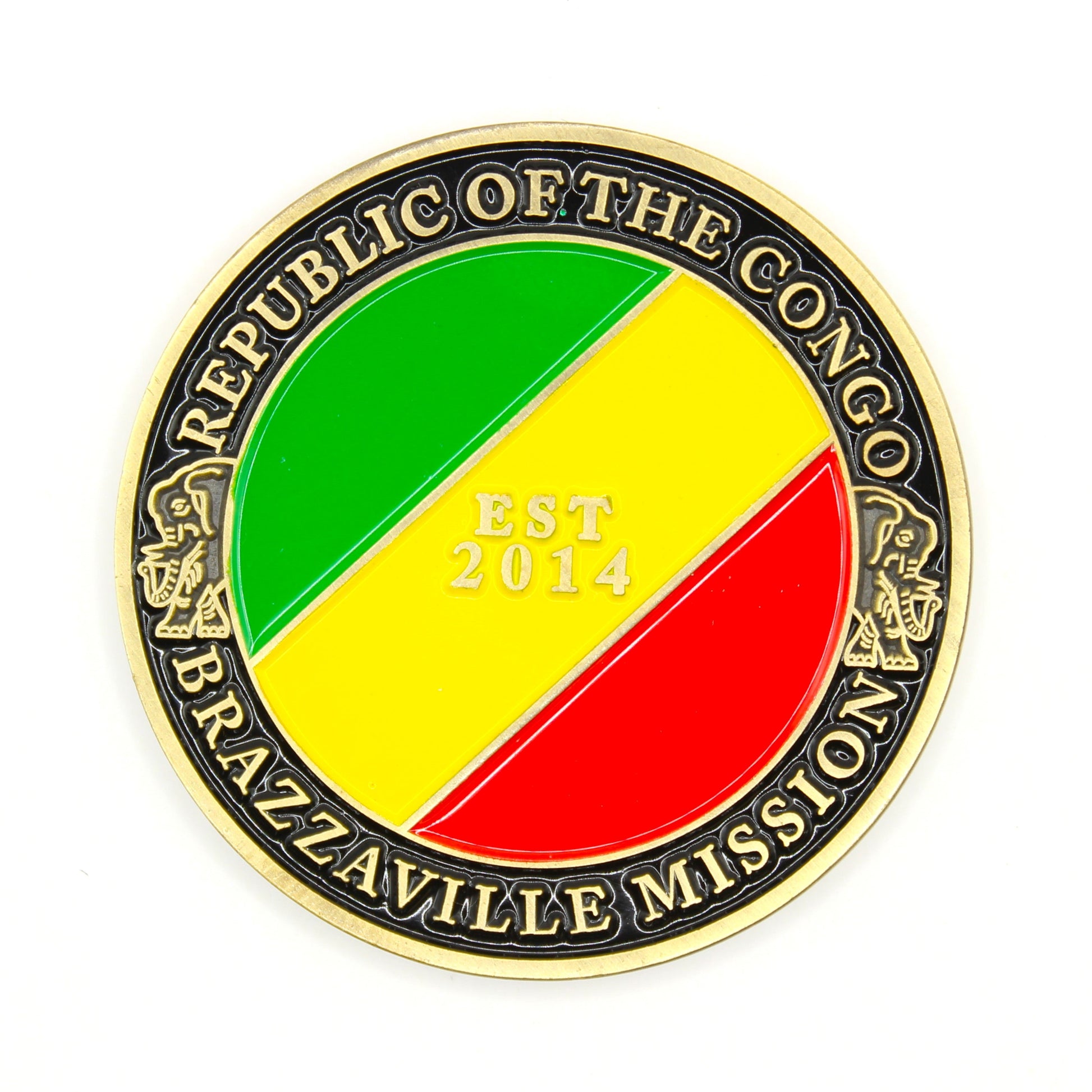 republic of congo brazzaville mission coin