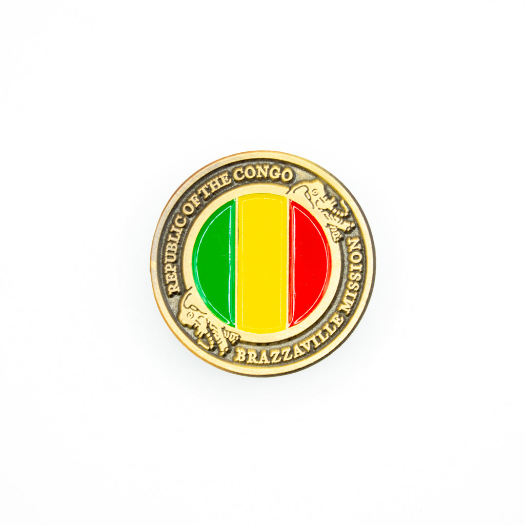 republic of congo brazzaville mission pin