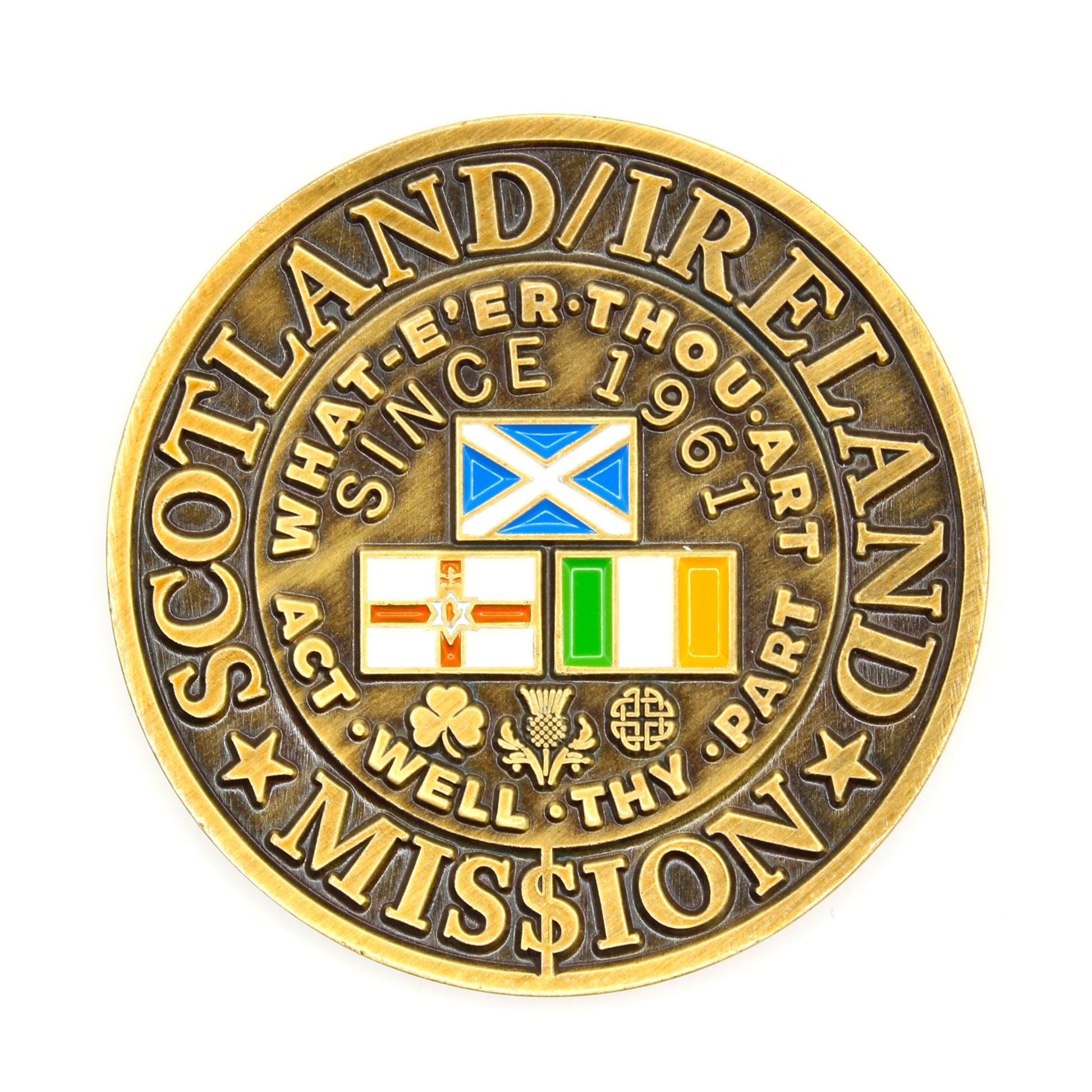 scotland ireland mission coin