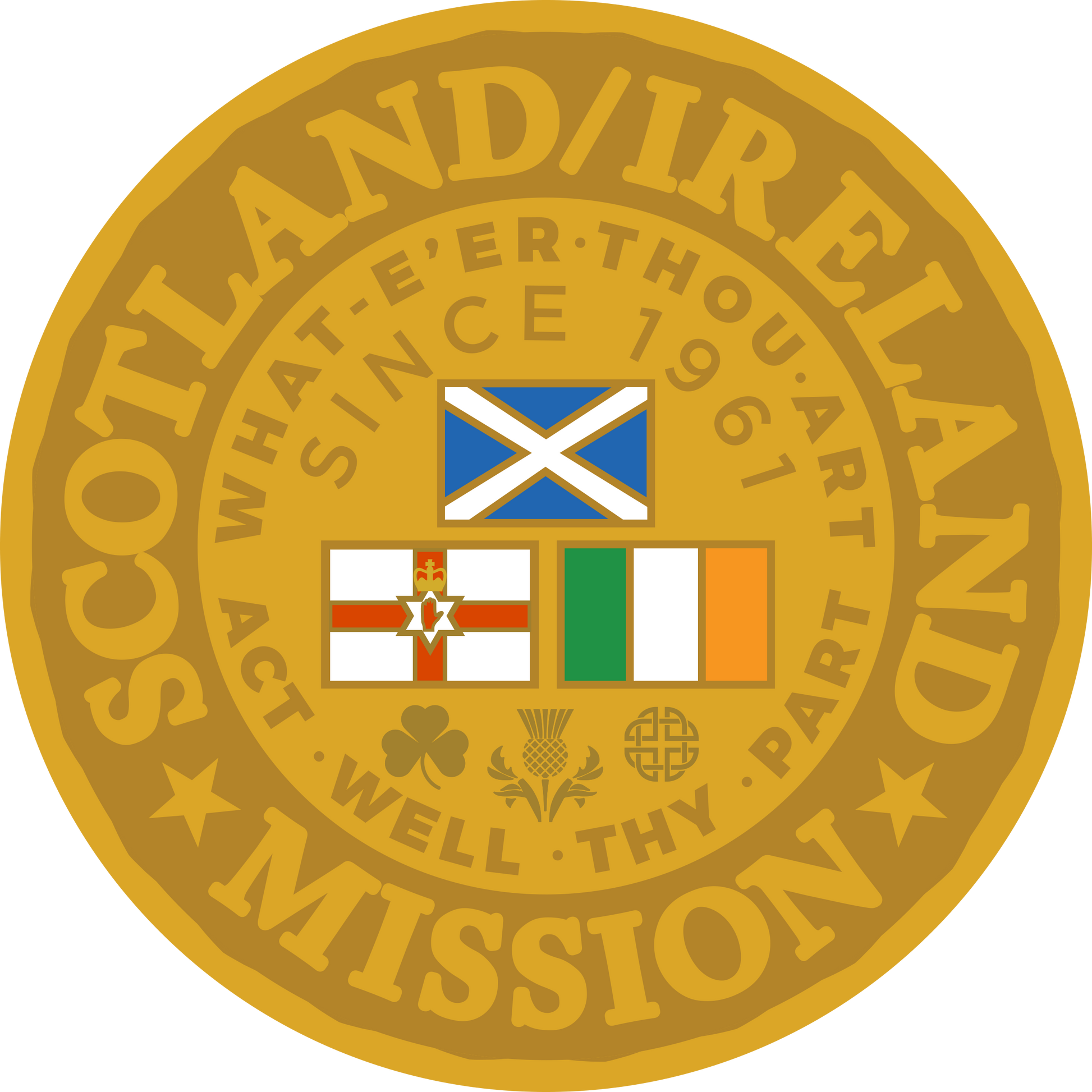 scotland ireland mission decal