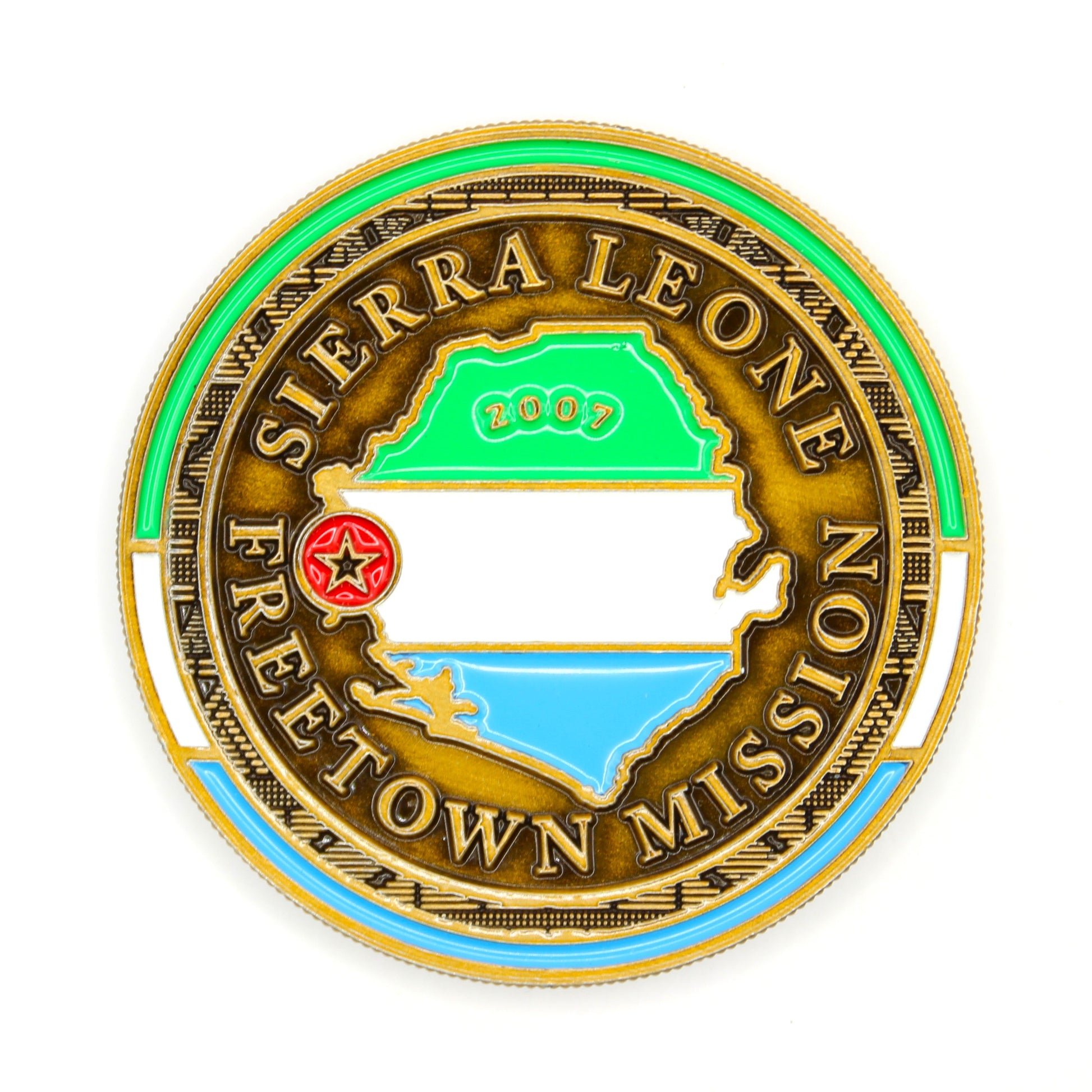 sierra leone freetown mission coin