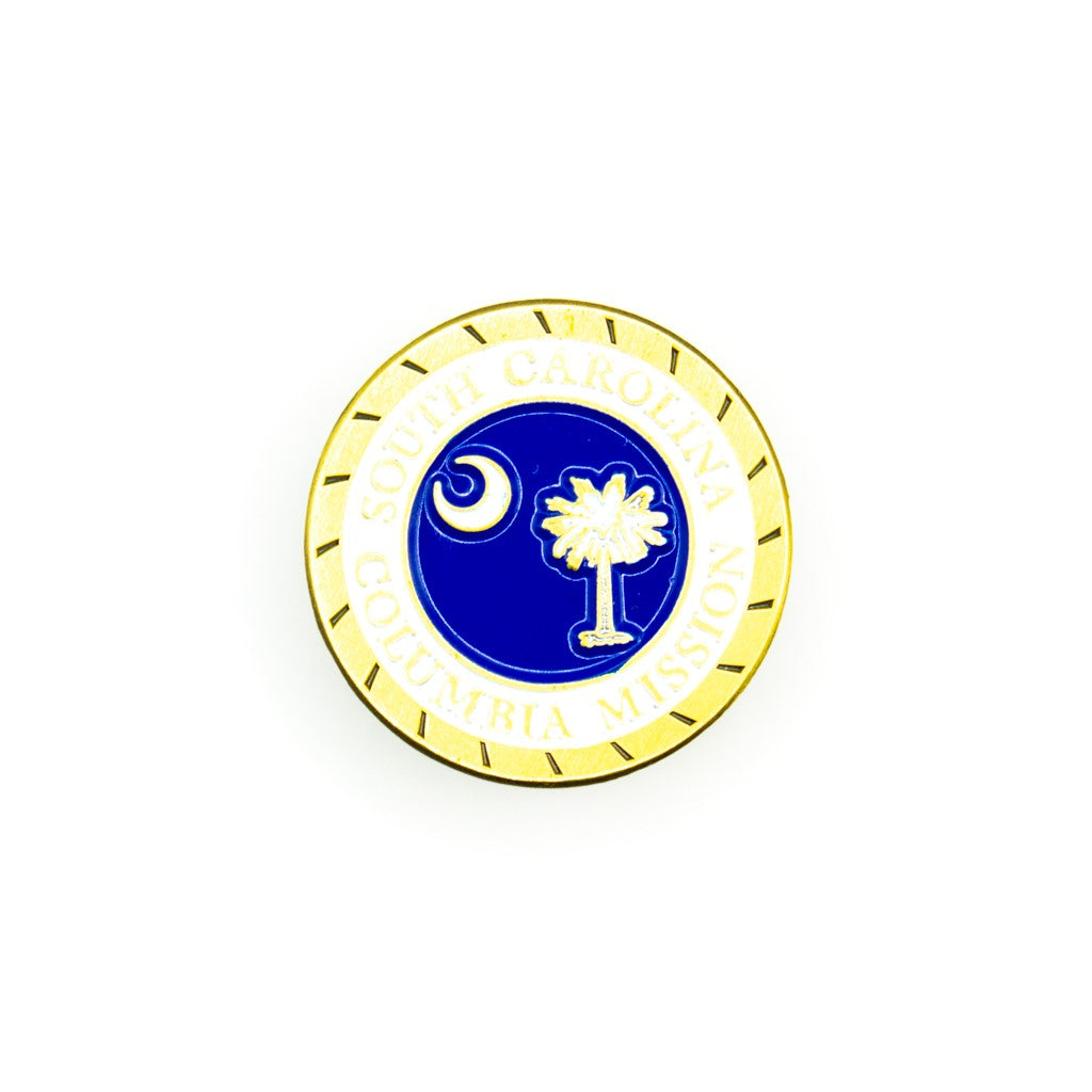 south carolina columbia mission pin