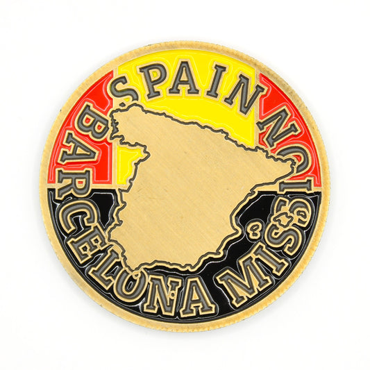 spain barcelona mission coin