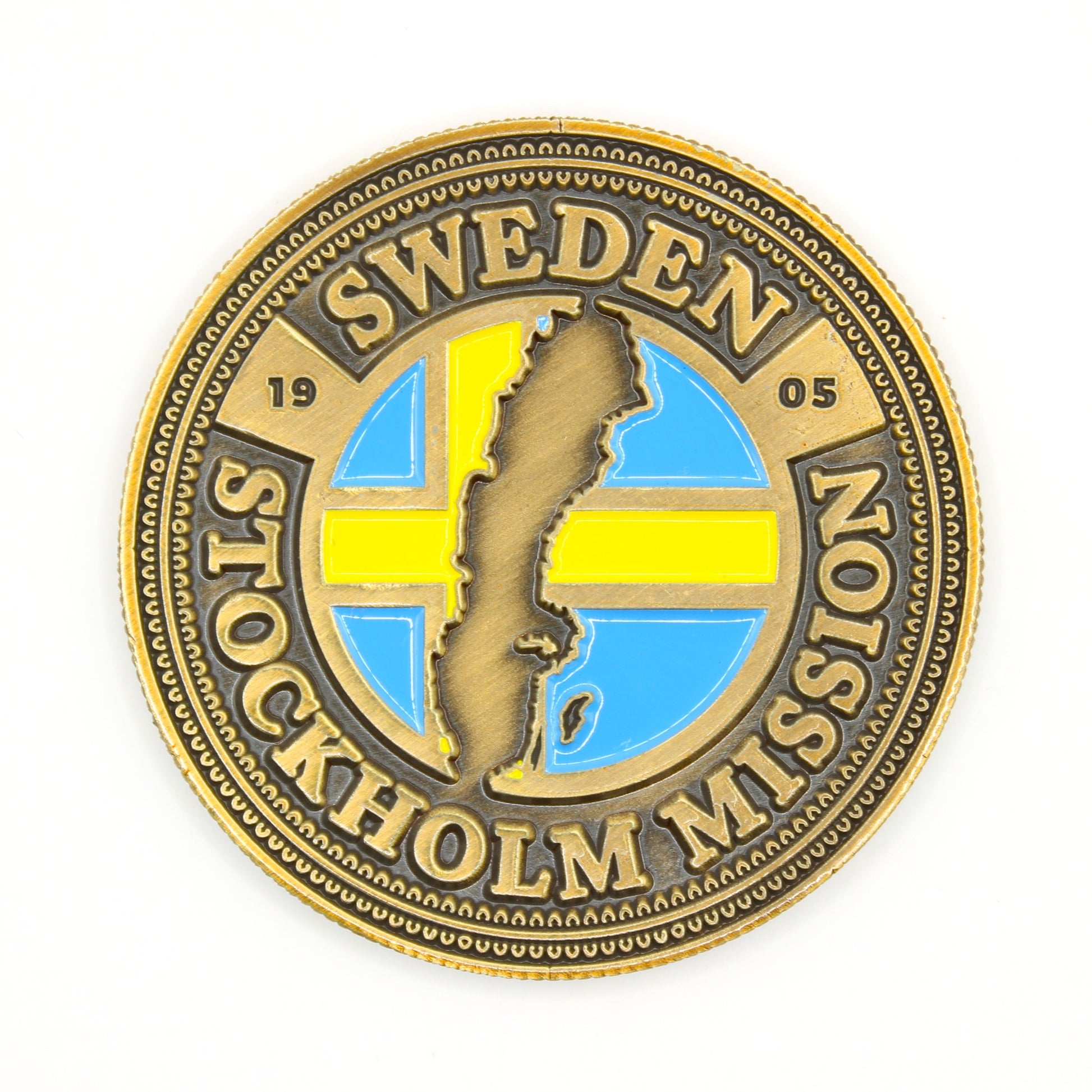 sweden stockholm mission coin