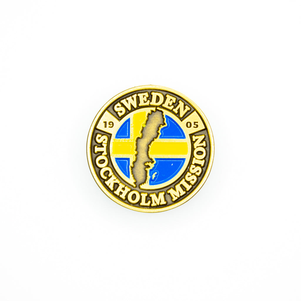 sweden stockholm mission pin