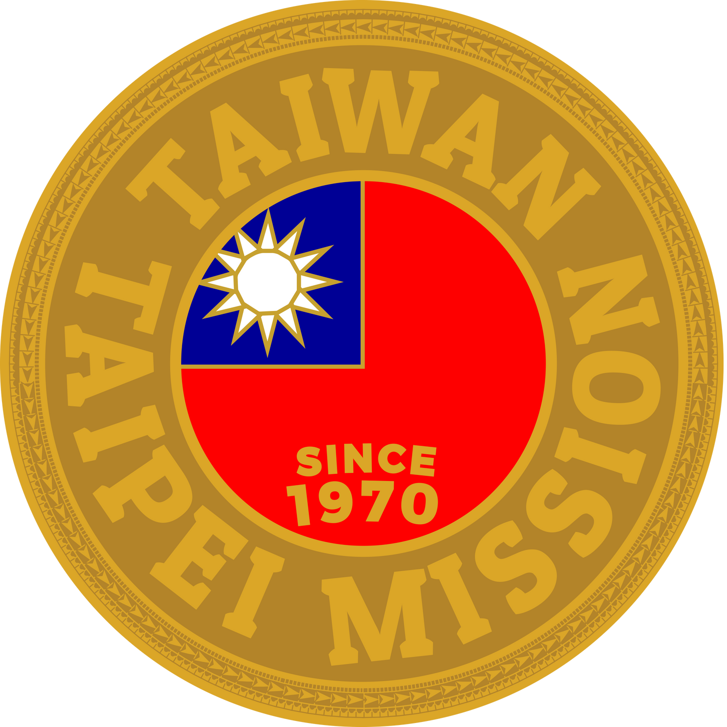 taiwan taipei mission decal