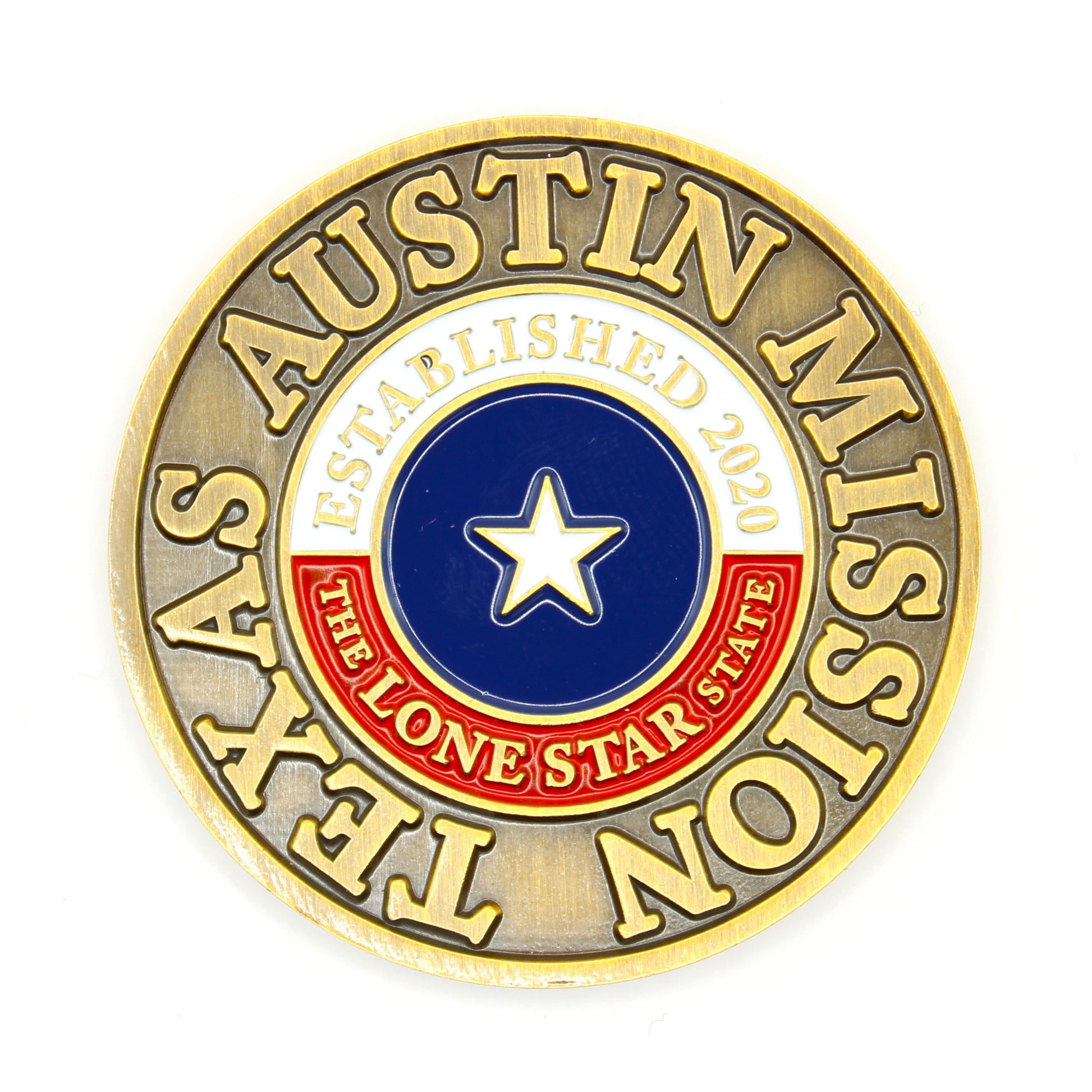 texas austin mission coin