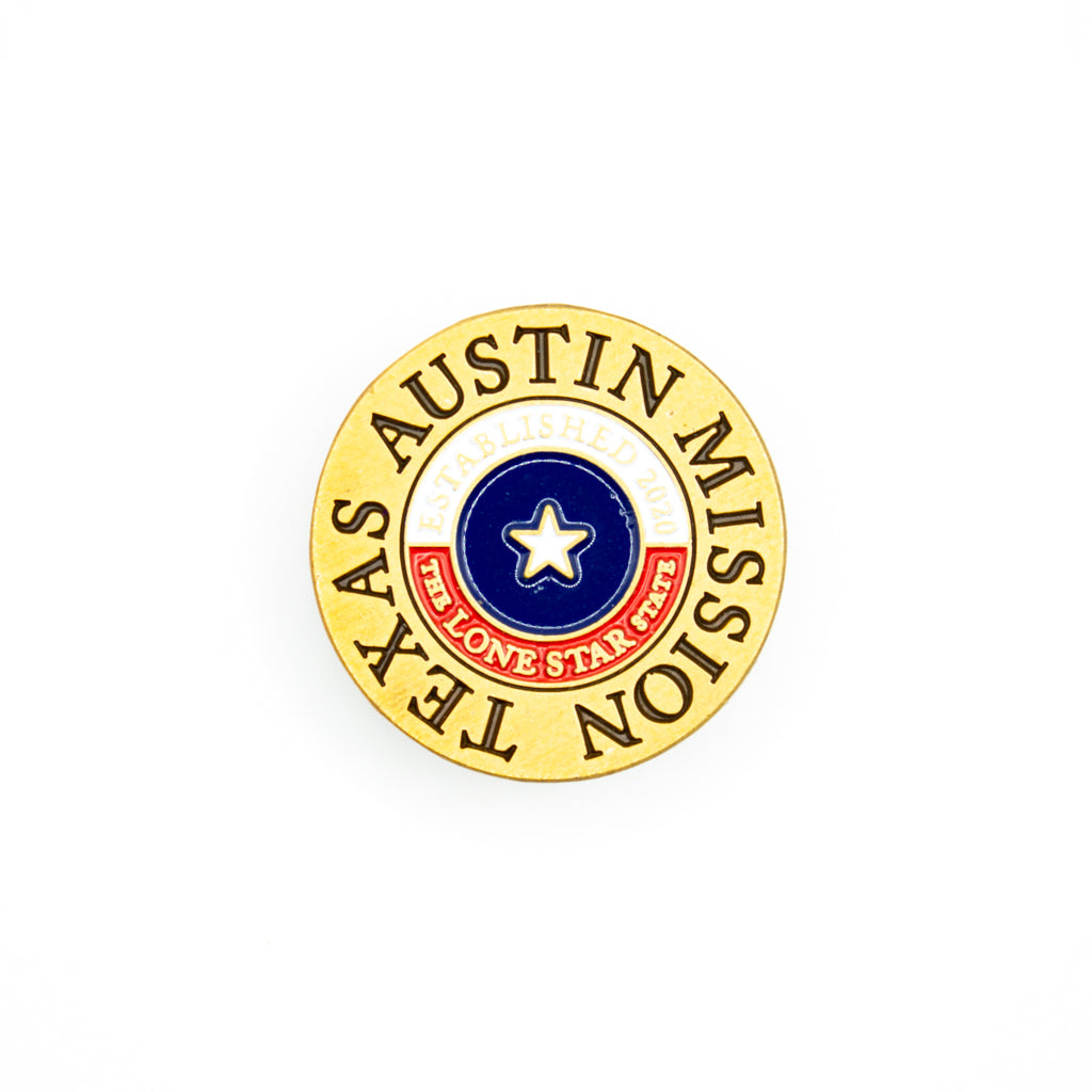 texas austin mission pin