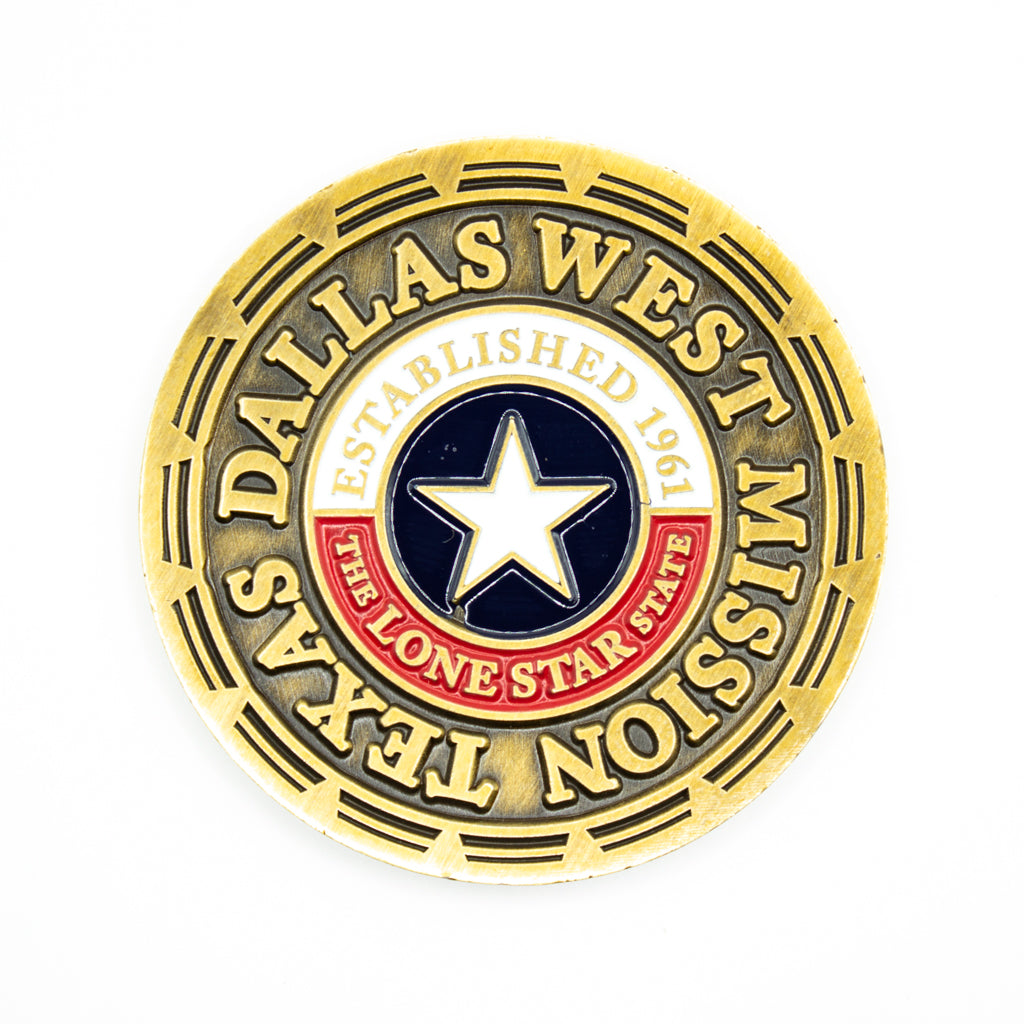 texas dallas west mission coin