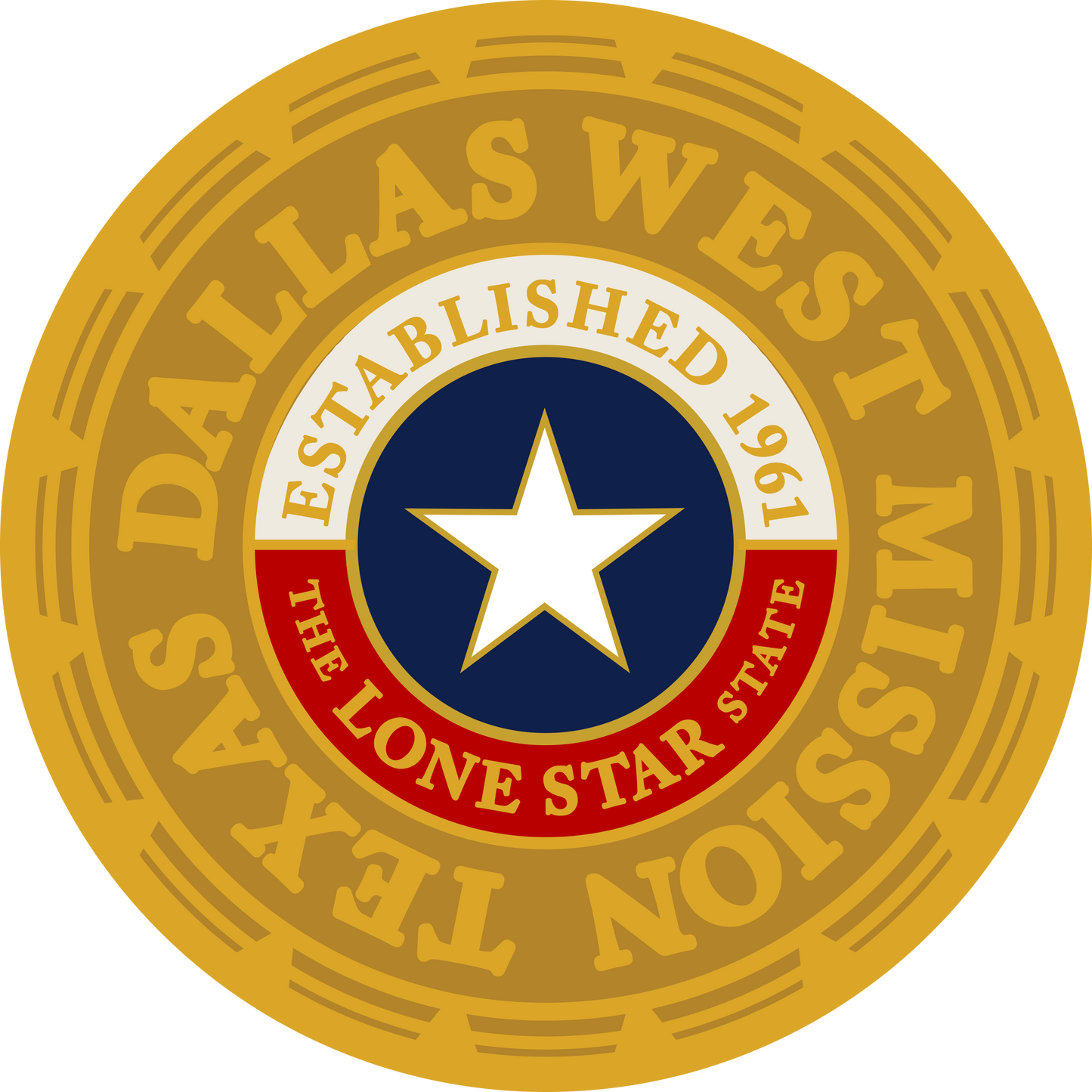 texas dallas west mission decal