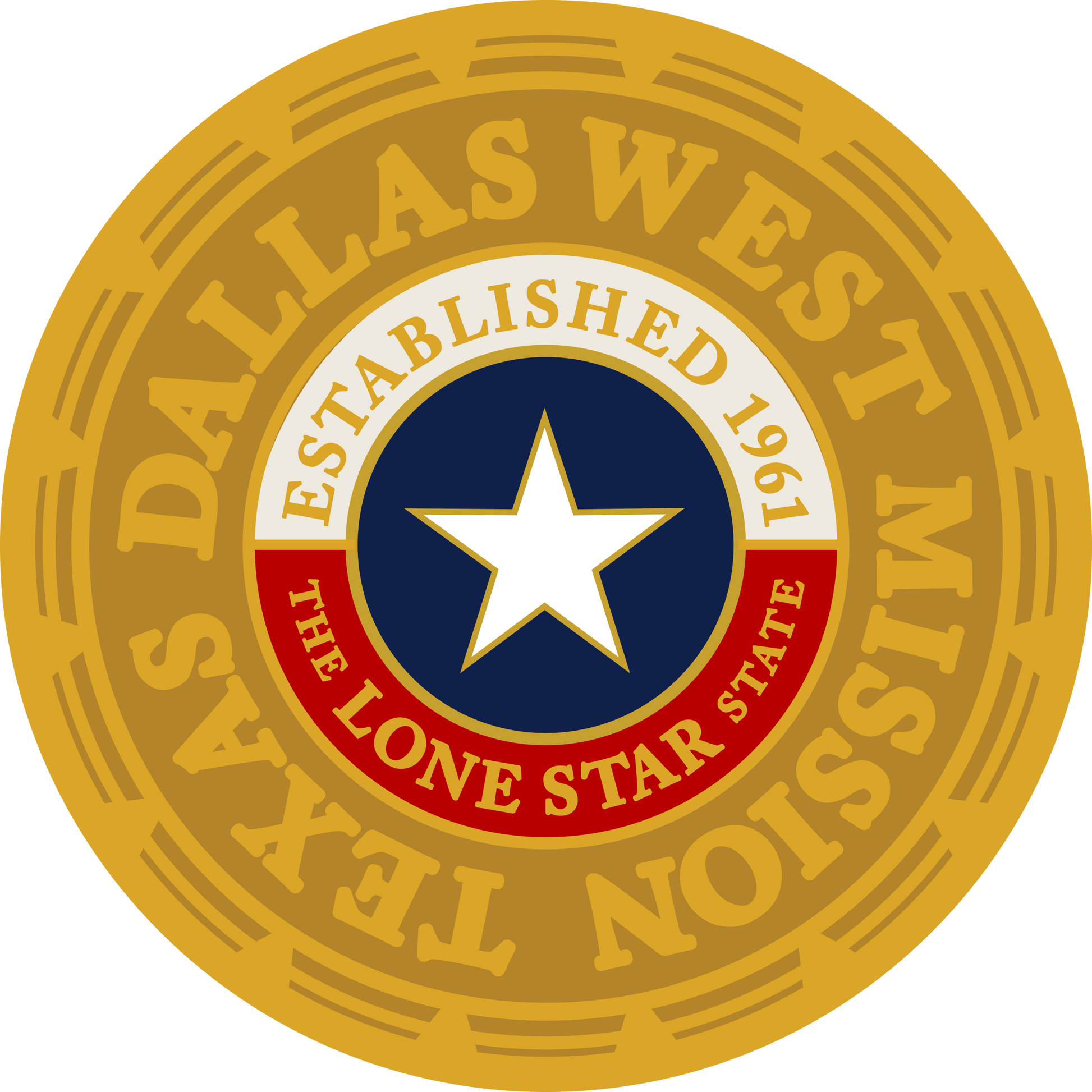 texas dallas west mission decal