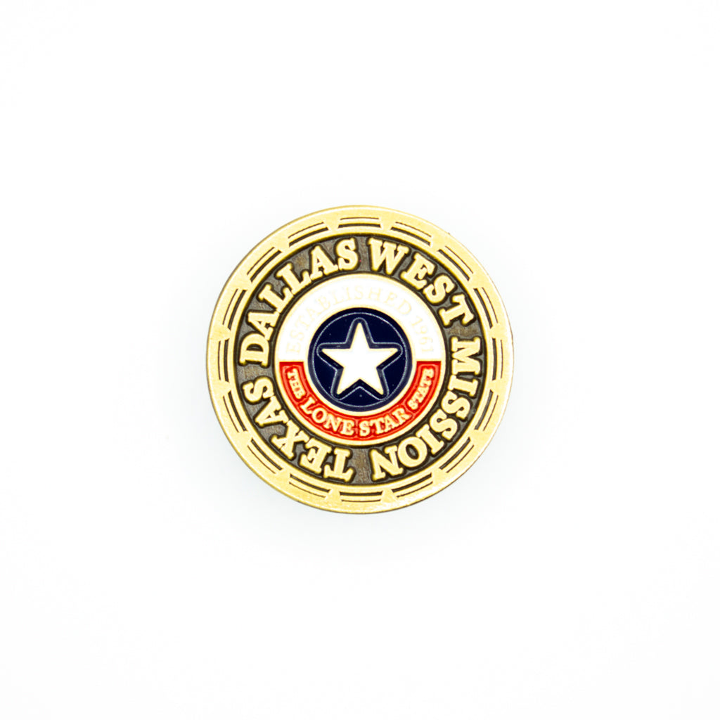 texas dallas west mission pin