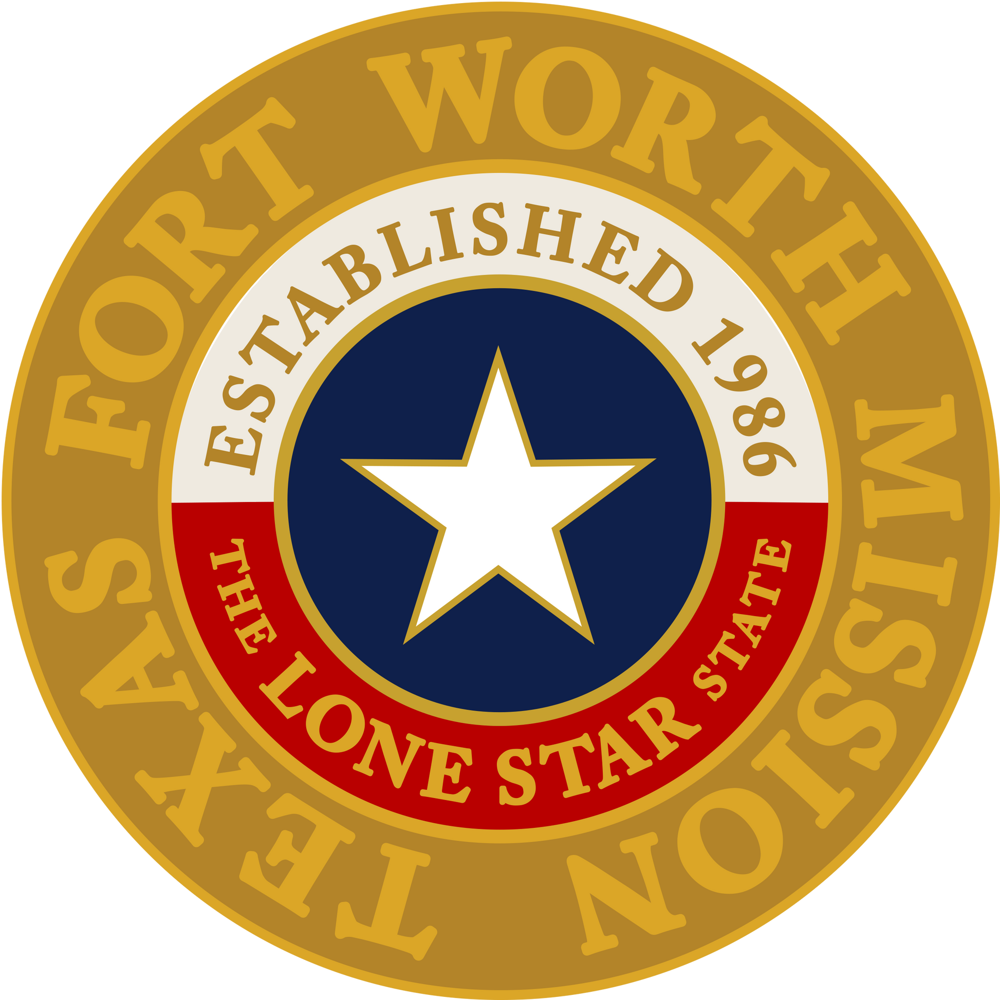 texas fort worth mission decal