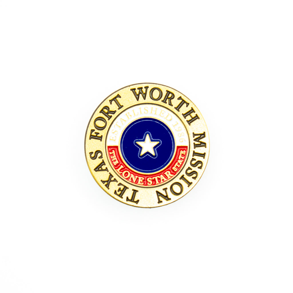 texas fort worth mission pin