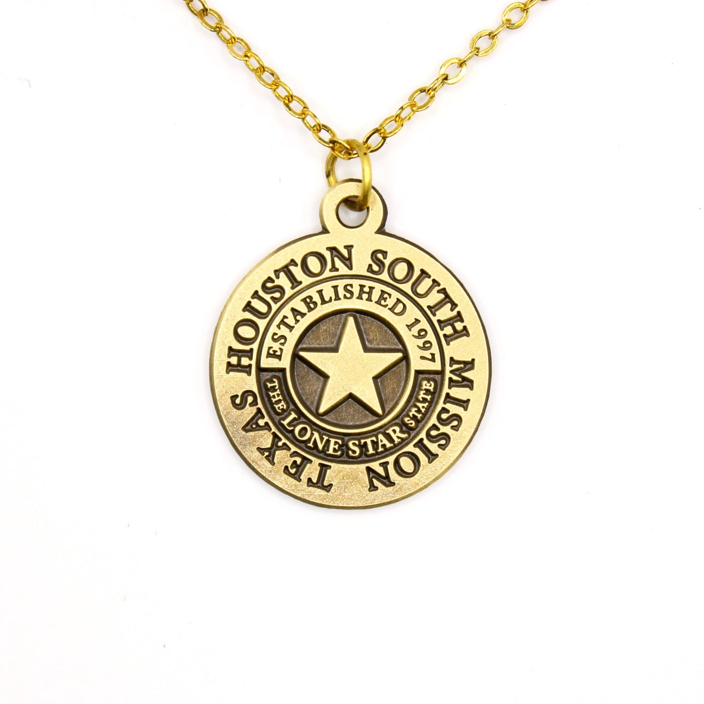 texas houston south mission necklace