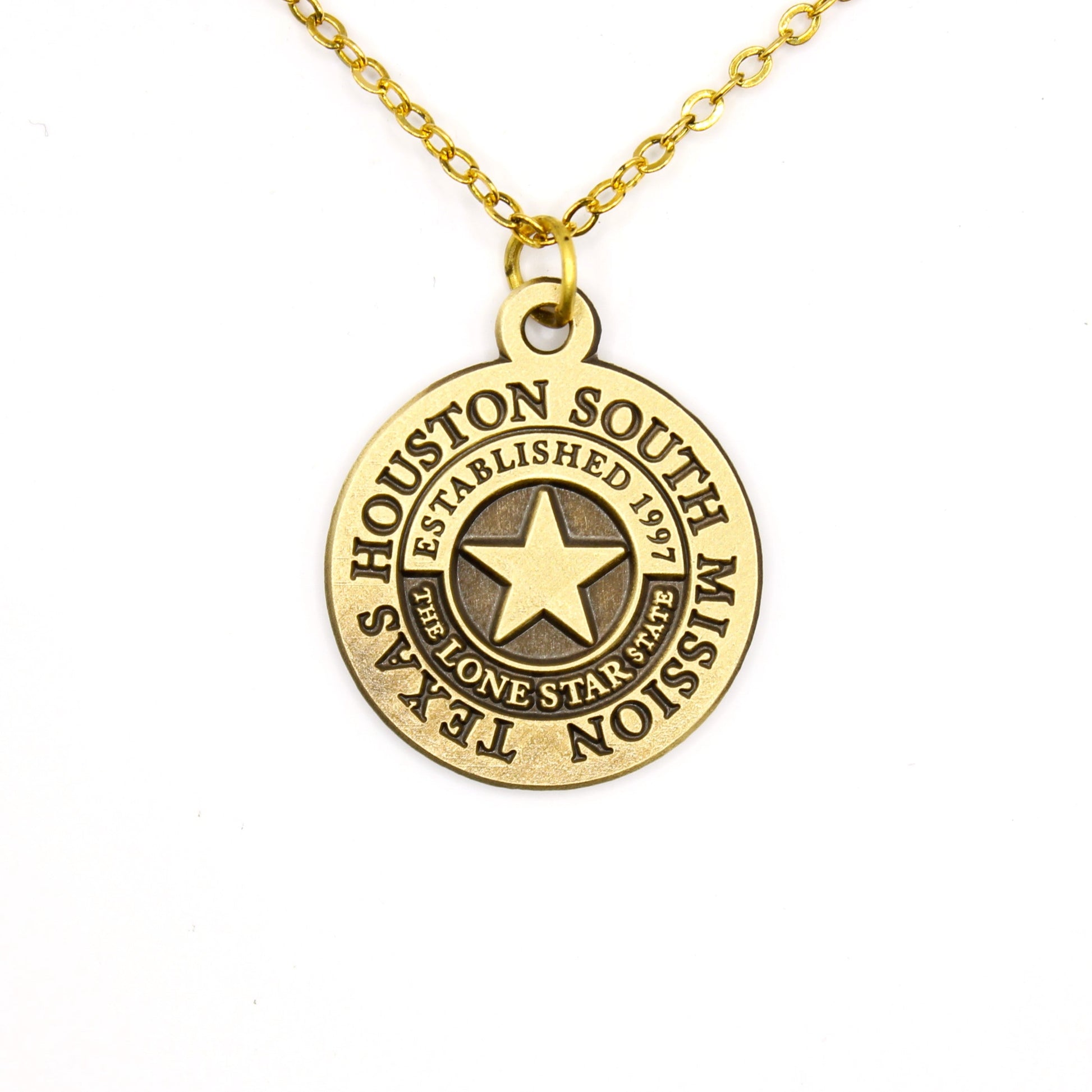 texas houston south mission necklace