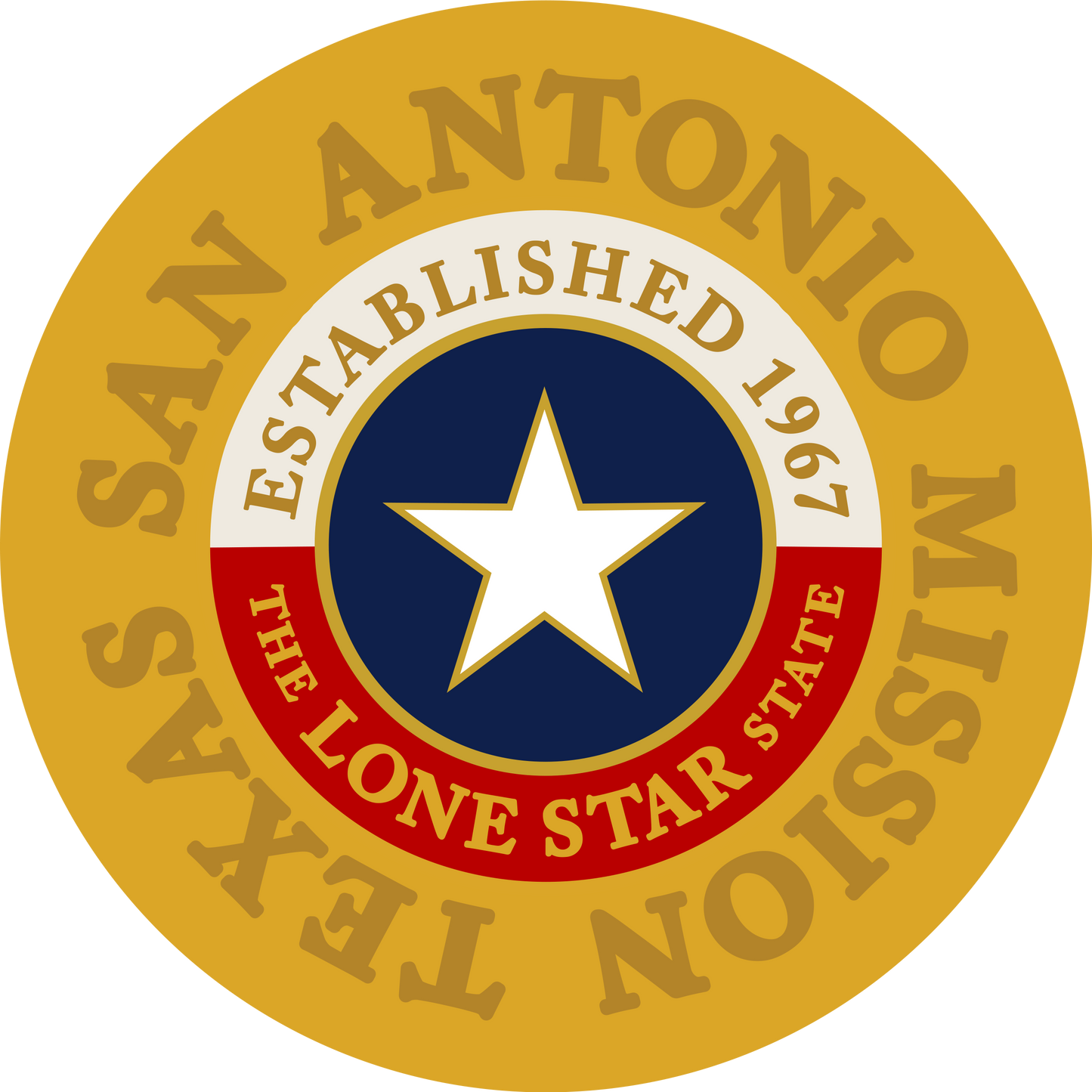 texas san antonio mission decal