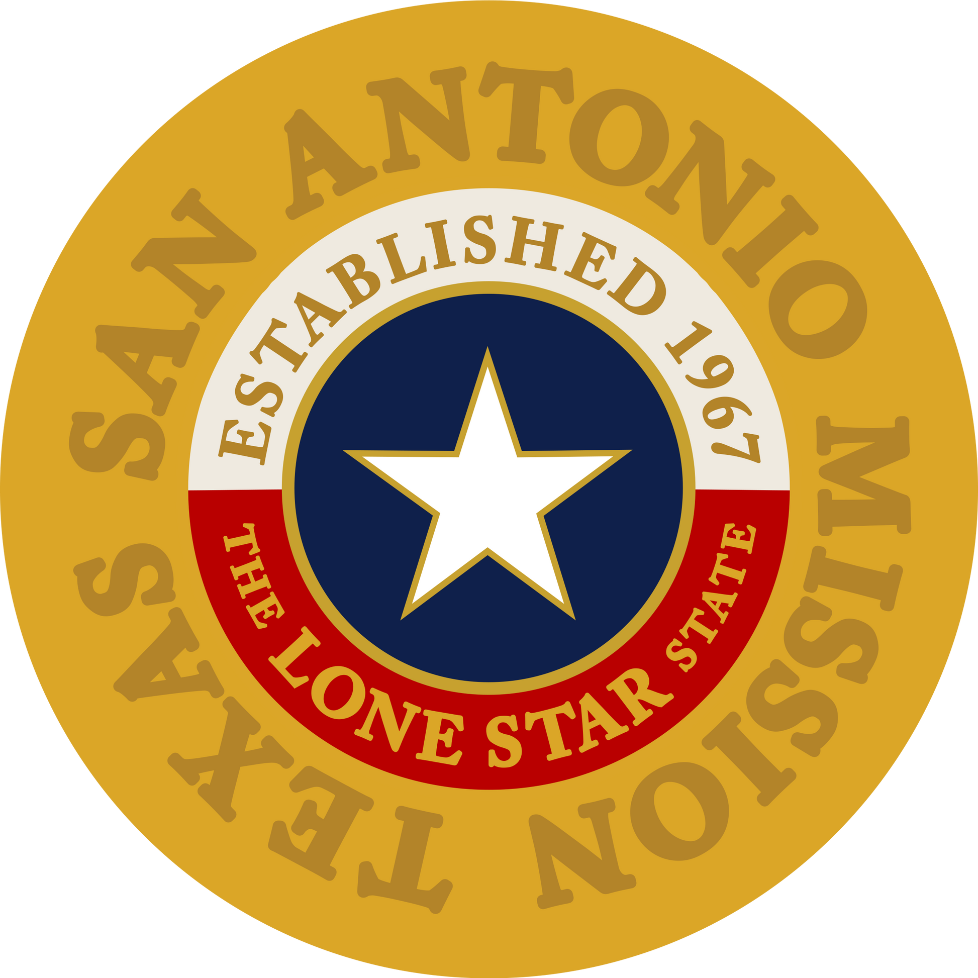 texas san antonio mission decal