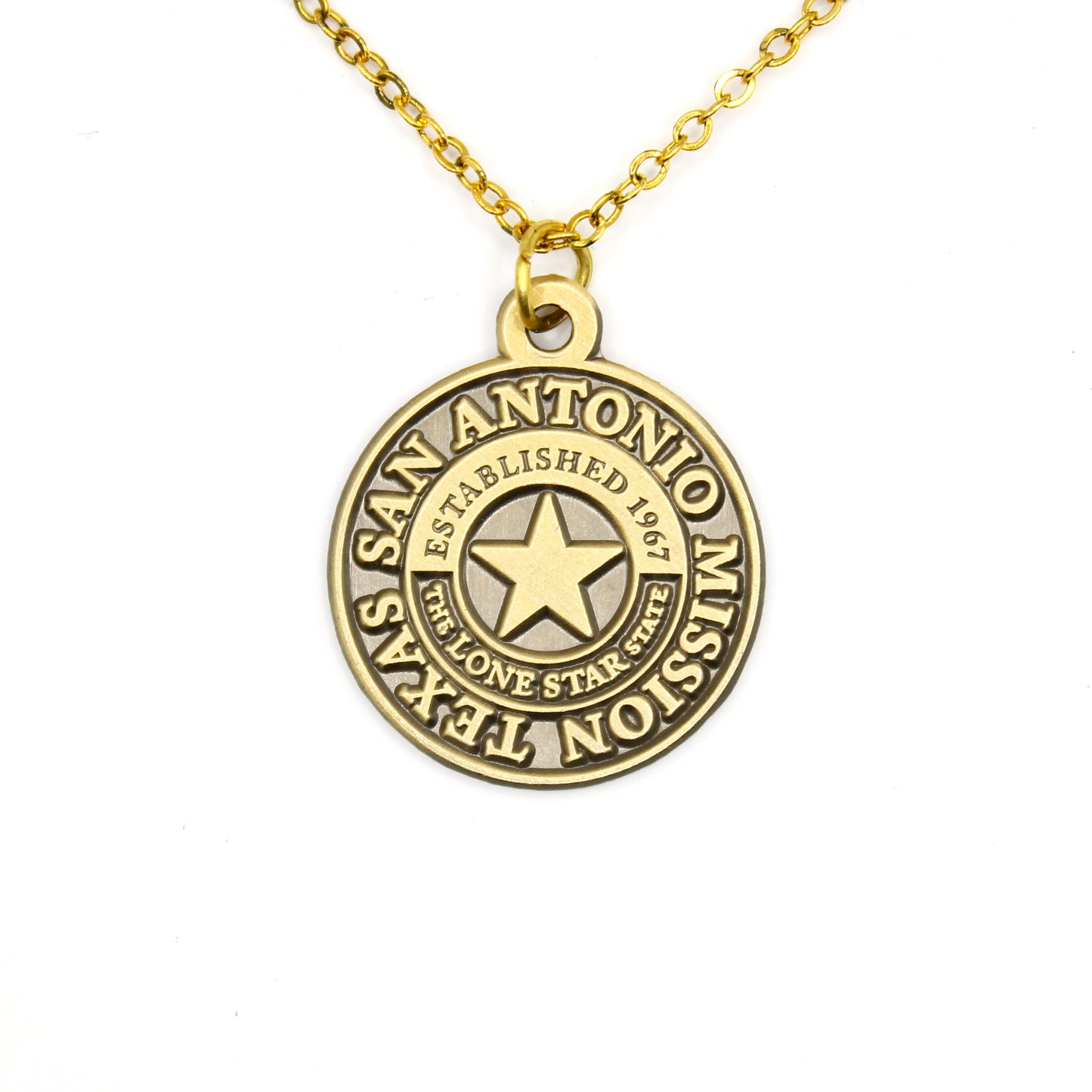 texas san antonio mission necklace