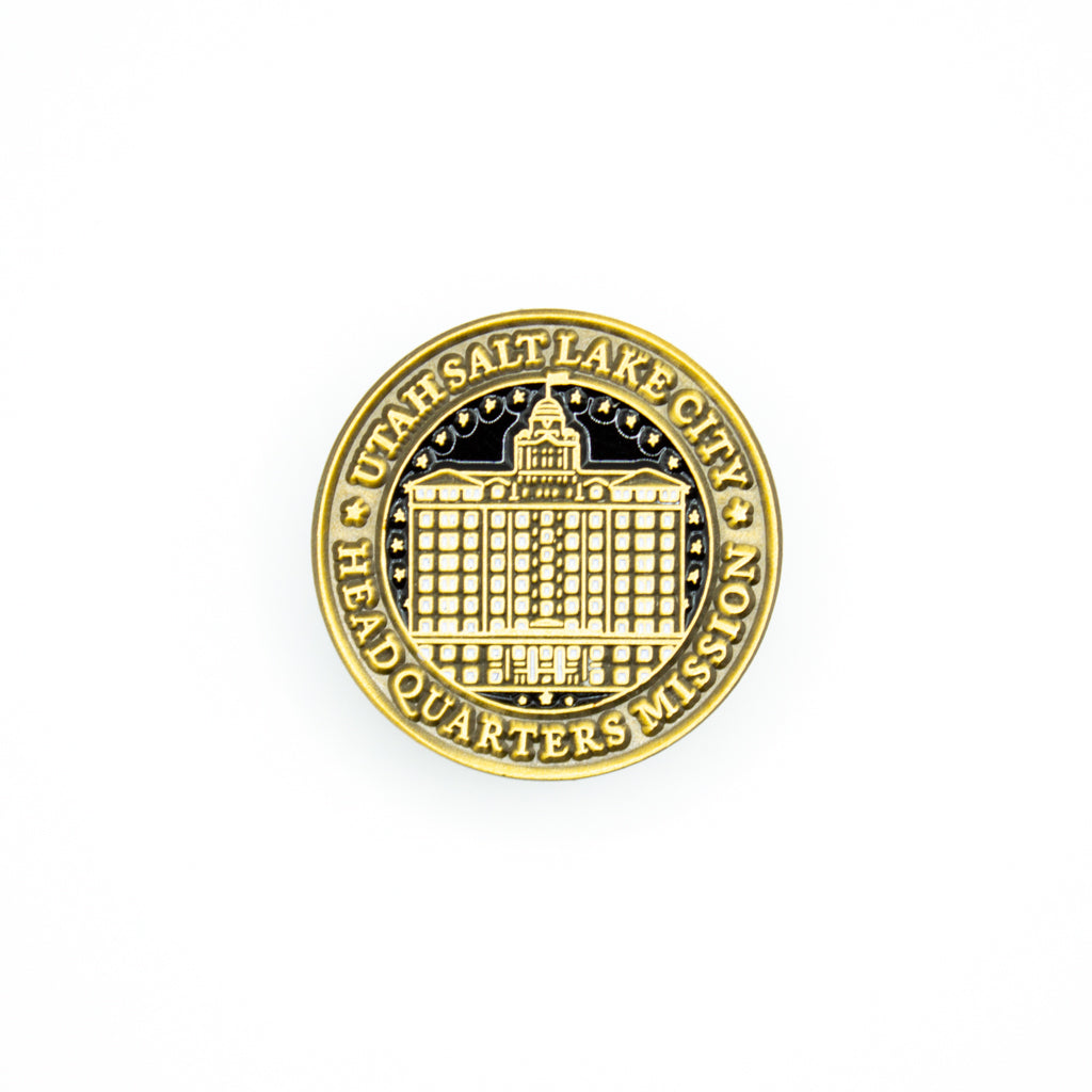 utah salt lake city headquarters mission pin