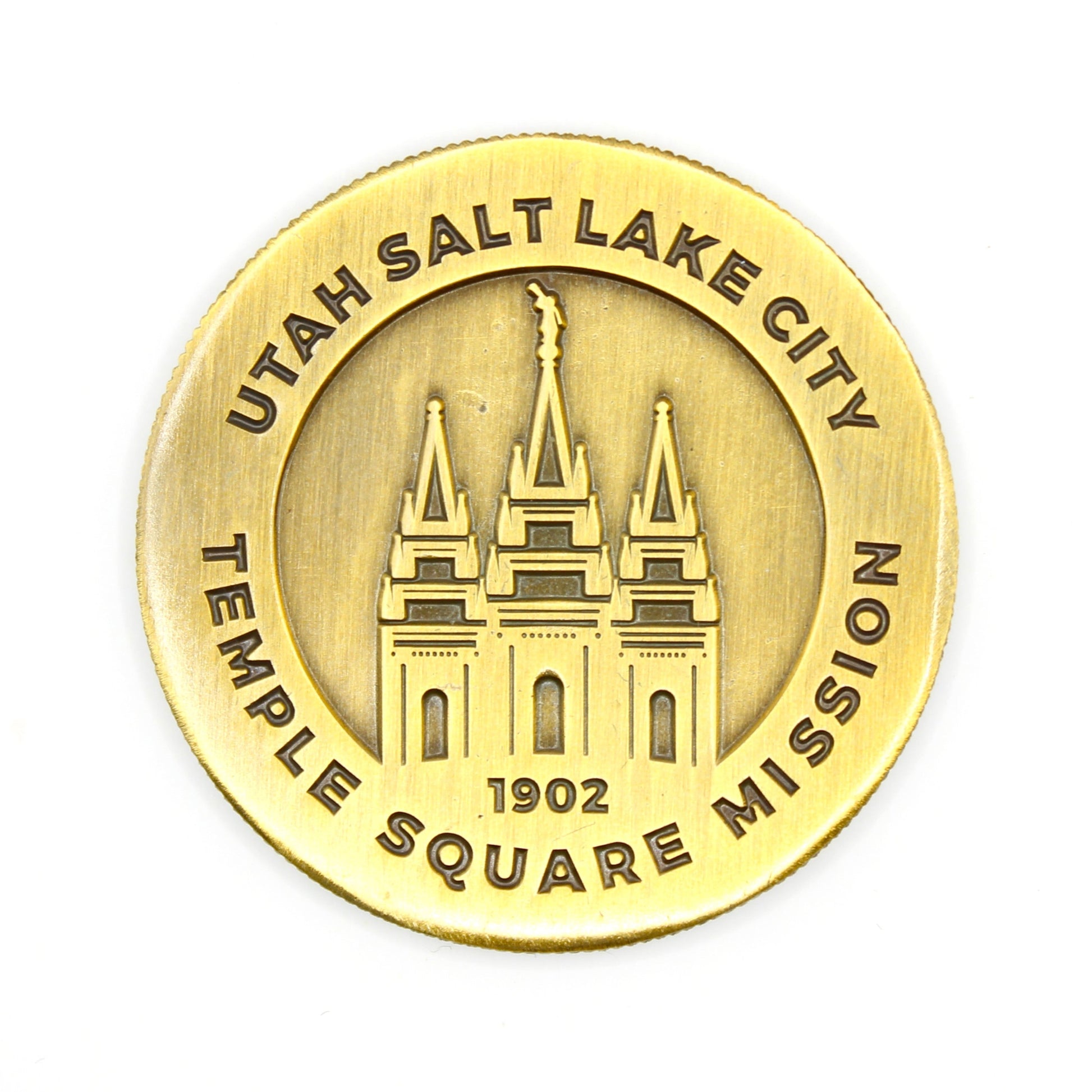 utah salt lake city temple square mission coin