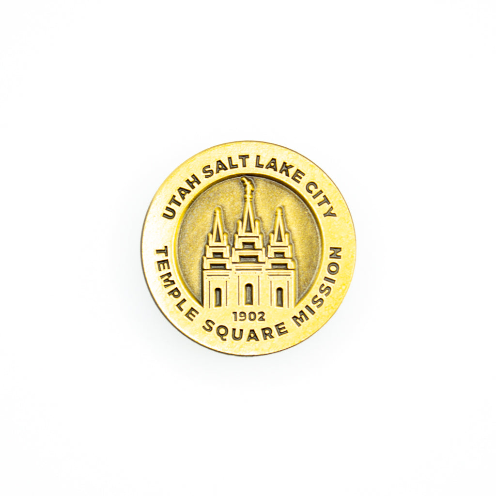 utah salt lake city temple square mission pin