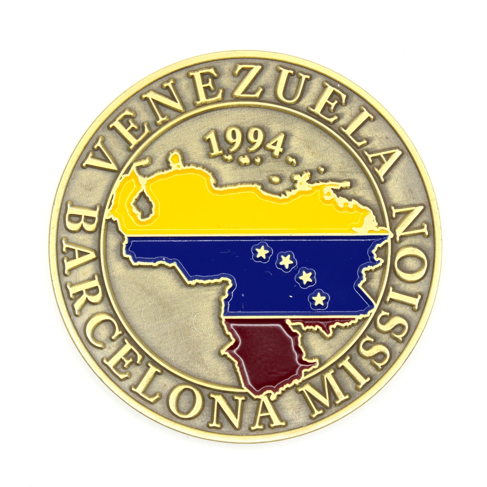 venezuela barcelona mission coin