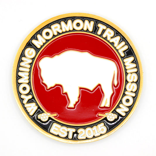 wyoming mormon trail mission coin