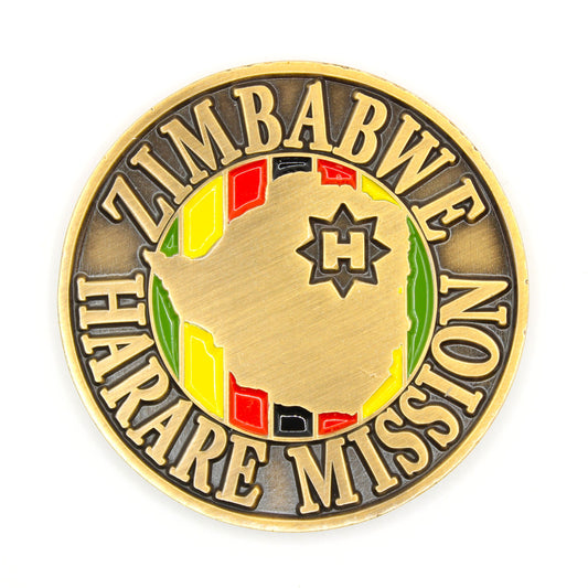 zimbabwe harare mission coin